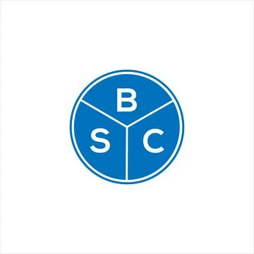 BSC letter logo design. BSC monogram initials letter logo concept. BSC letter Stock Illustration