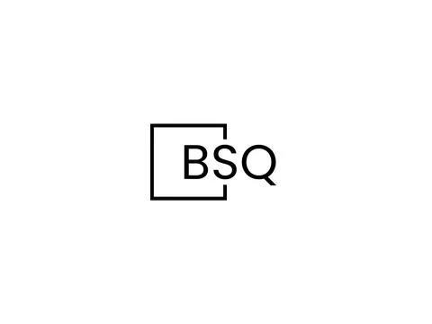 BSQ letter initial logo design vector illustration Stock Illustration