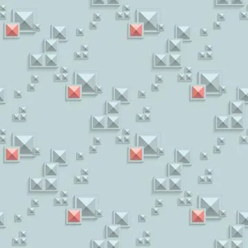 Bstract 3d illusion pattern Stock Illustration