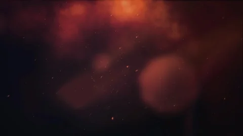 Bstract background with animation of flying and flickering particles and lens fl 스톡 동영상 127316586