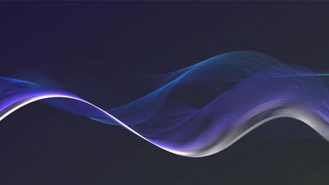 Bstract Blue and Purple Gradient Wave Background Stock-Illustration