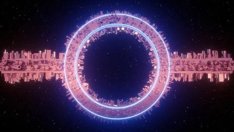 Bstract cosmic stargates Stock Illustration