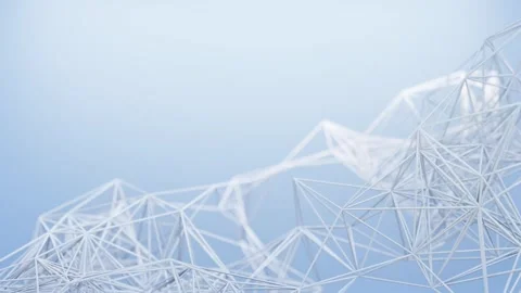 Bstract polygonal space low poly background with connecting dots and lines Stock Footage 299848731