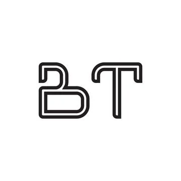 Bt initial letter vector logo icon Stock-Illustration