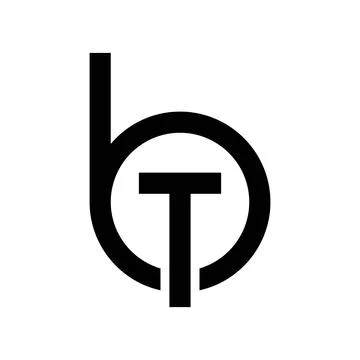 Bt initial letter vector logo Stock-Illustration
