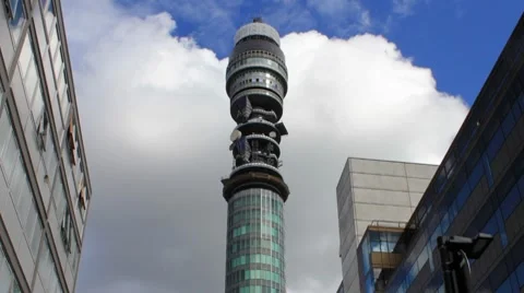 BT Tower Timelapse #2 Video stock 8612634