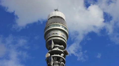 BT Tower Timelapse #3 Video stock 8608057