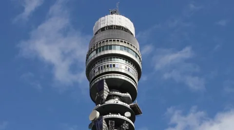 BT Tower Timelapse #4 Video stock 8608064