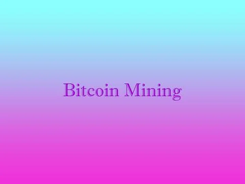 BTC mining gradient Stock Illustration