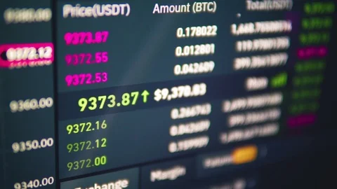 BTC Number Changes. Price and numbers are changing reguraly Stock Footage 123905959