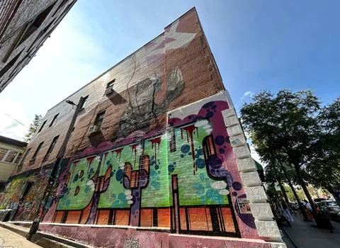 BTH mural 스톡 사진