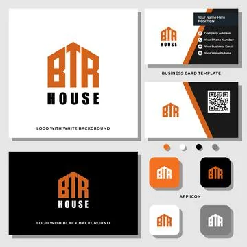 BTR HOUSE LOGO Illustrazione stock