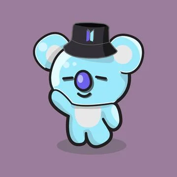 BTS, BT21 KOYA Stock Illustration