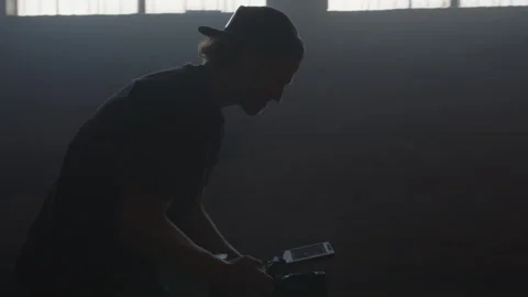 BTS Of Director Moving With Camera Stock Footage 270326679