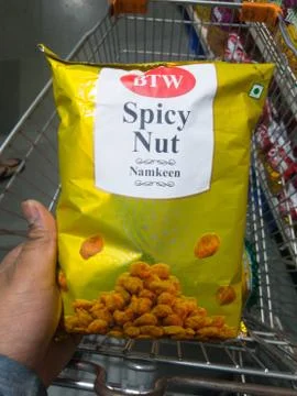 BTW Spicy Nuts Stock Photos