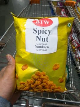 BTW Spicy Nuts Foto stock