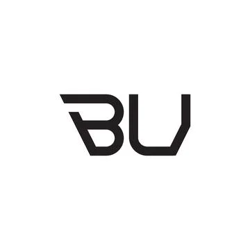 Bu initial letter vector logo icon Illustrazione stock