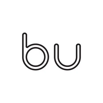 Bu initial letter vector logo icon Stock Illustration