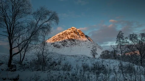 Buachaille Etive Mor, Time Lapse Reveal,  Scotland 4K TL 4096x2304 Prores422HQ 库存影片 120313434