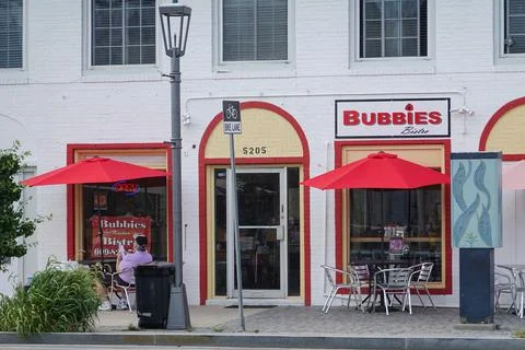 Bubbies Kosher Bistro is a restaurant that serves kosher Jewish food Stock Photos