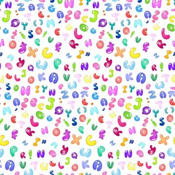 Bubble abc pattern Stockillustratie