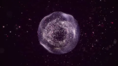 Bubble of abstract matter Stock Footage 10837010