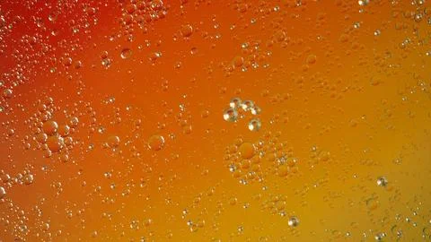 Bubble abstract on red yellow orange colorful background Stock Photos