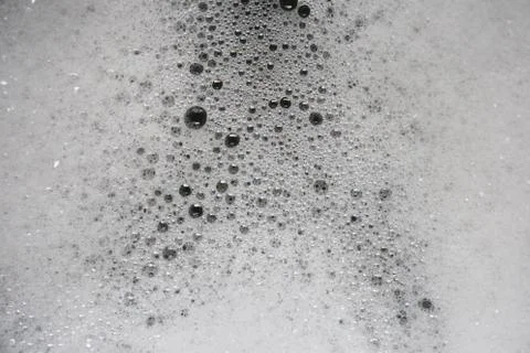 Bubble and soapsuds on black background, bubble background Stock Photos