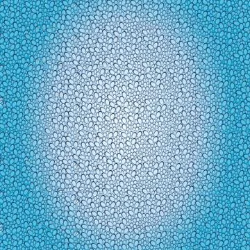 Bubble and water - Abstract Blue Vector Macro Background Stock Illustration