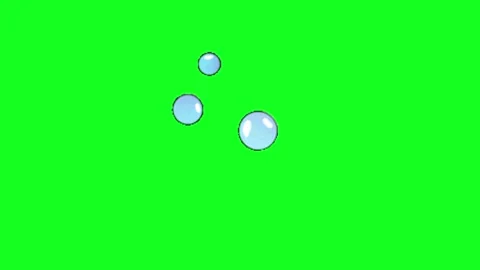 Bubble animation on green screen Vídeo Stock 329331208
