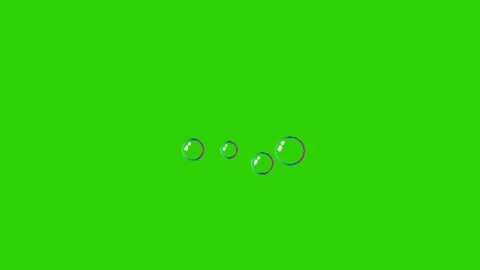 Bubble animation on green screen Vidéo 330762812