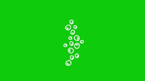Bubble animation on green screen Stock-Footage 331937106