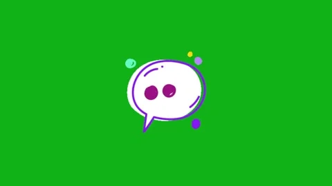 Bubble animation on green screen 库存影片 332953891