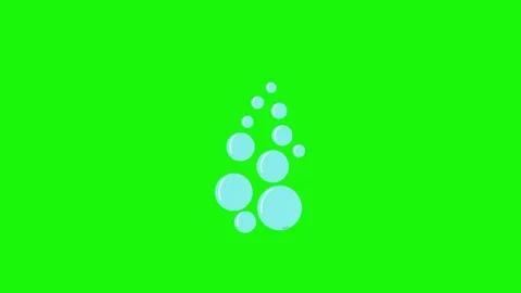 Bubble animation on green screen Vídeo Stock 334773811