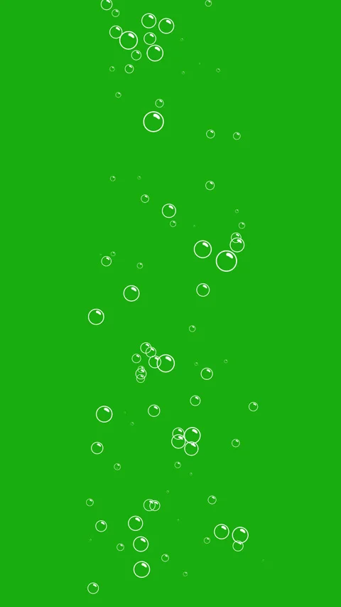 Bubble Animation Isolated green Stock Footage 329575762