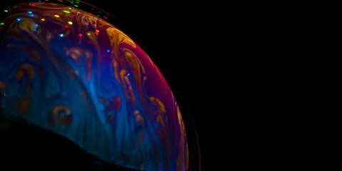 Bubble with the appearance of a planet Stock Photos