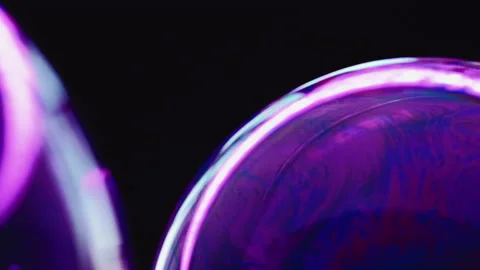 Bubble art creative chemistry fluid macro world Stock Footage 233925055