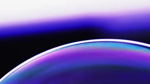 Bubble art rainbow light chemical magic colorful Stock Footage 234692336