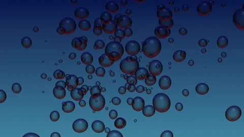 Bubble Background Moving Beauty Blue Bubble Stock Footage 183427545