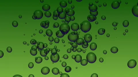 Bubble Background Moving Beauty Green Bubble Stock Footage 183426717