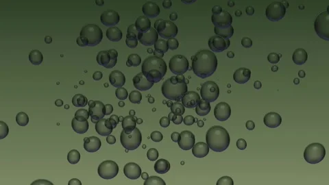 Bubble Background Moving Beauty Moss Bubble Stock Footage 183427604
