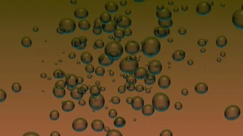 Bubble Background Moving Beauty Orange Bubble Stock Footage 183426592