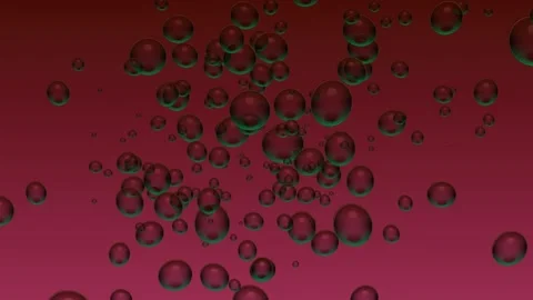 Bubble Background Moving Beauty Red Bubble Stock Footage 183426212