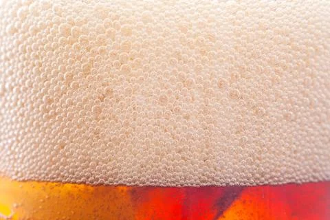 Bubble background from soft drink with ice Stock Photos