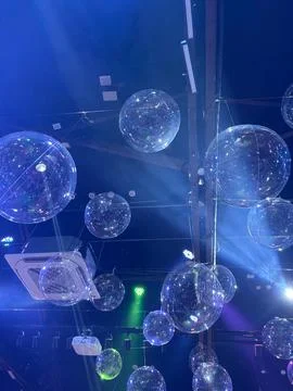Bubble Balls at a Party Environment Stock Photos