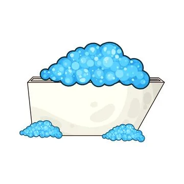Bubble bath illustration Stock Illustration
