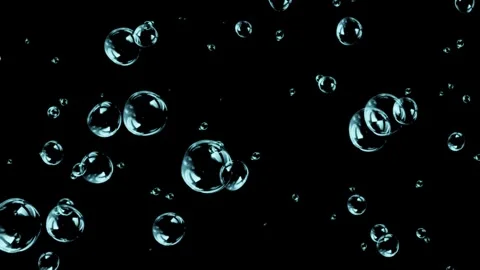 Bubble black screen animation video Stock Footage 310288303