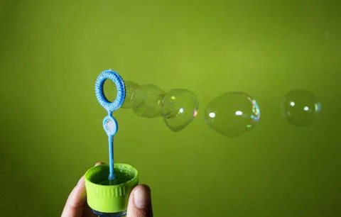 Bubble blower Stock Photos