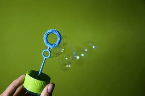 Bubble blower Stock Photos