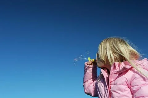 Bubble blowing Stock-Fotos
